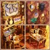 Ludistri Diy Book Nook - Reading Room (18.2x10x24.5 cm) - (BLU0004)