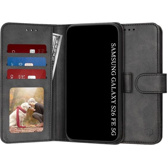 Techsuit - Diary Book - Samsung Galaxy S26 Fe / S25 Fe - Black
