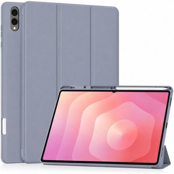 Techsuit - Flex Trifold (With Pencil Holder) - Samsung Galaxy Tab S11 Ultra / Tab S12 Ultra - Purple