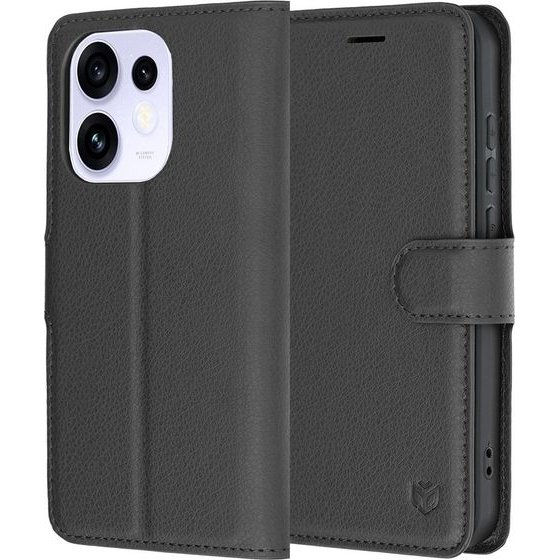 Techsuit - Leather Folio - Oppo Reno16 - Black