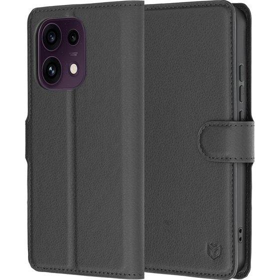 Techsuit - Leather Folio - Oppo Reno16 F / Reno16 Fs - Black