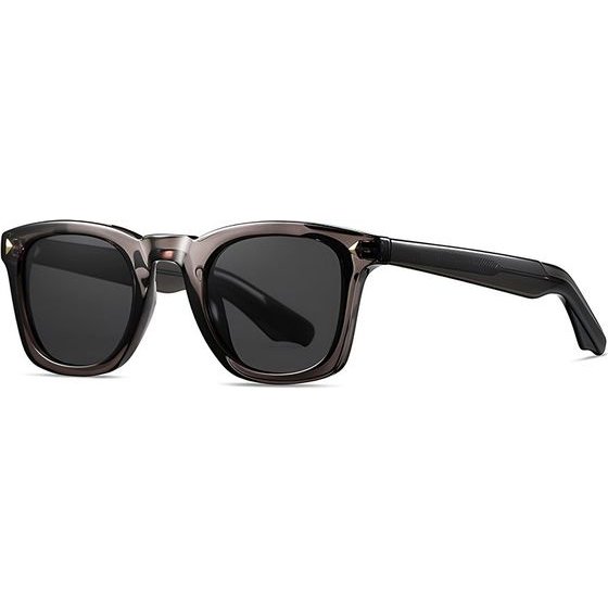 Techsuit - Premium Polarized Sunglasses (31243) - For Men, Uv Protection, TR90, Wayfarer Frame, Hd Lenses, Retro - Grey