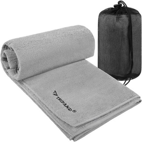 Trizand Quick-Drying Towel 120x60cm Gray - (19387-0)