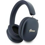 Guess Metallic Finish Gold Script Logo Enc Wireless Headphone Navy - (GUOBHP10HMBSB)