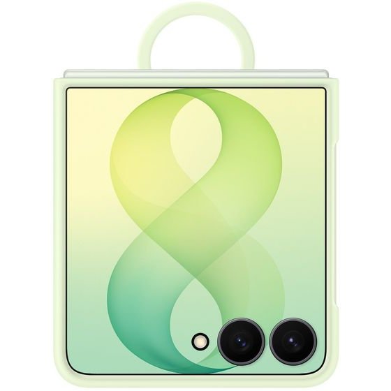 Samsung EF-EF776CGe Silicone Magnetic Cover With Ring For Galaxy Z Flip 8 Green - (EF-EF776CGEGWW)