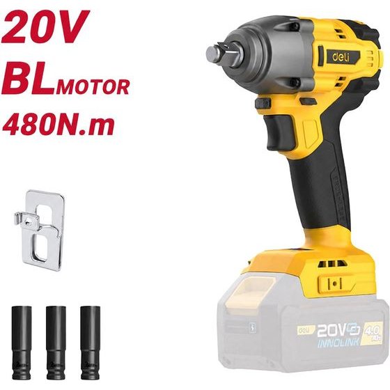 DELI ��������� �������������� ��������� Brushless, 20V, 480N.m, 1/2'' - (DC235Z)