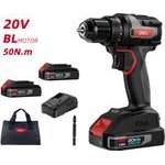 DELI ��������� ���������������� ��������� Brushless, 20V, 2x 2Ah, 50N.m - (DE-DZ20-1D2)