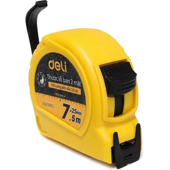 DELI ����������� �� �������� & Clip �����, 7.5m x 25mm - (DL270725L)