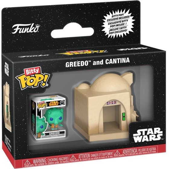 Funko Bitty Pop! Towns: Star Wars - Greedo With Cantina Vinyl Figures