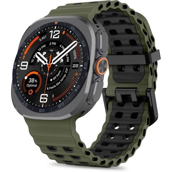Tech-Protect Iconband Pro Samsung Galaxy Watch Ultra 1 / 2 2024-2026 (47 MM) Military GREEN/BLACK