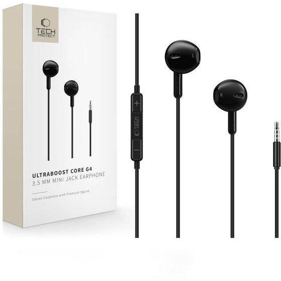 Tech-Protect Ultraboost Mini Jack Earphone Core G4 BLACK