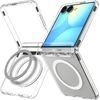 Spigen Ultra Hybrid Pro MagSafe, Clear White - Samsung Galaxy Z Flip8 - (ACS11524)