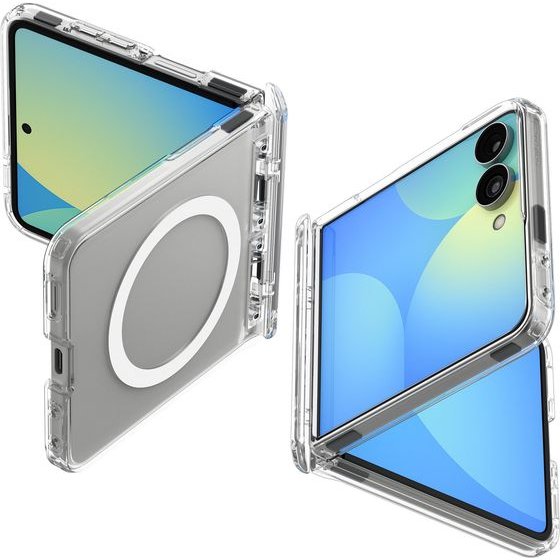 Spigen Ultra Hybrid Pro MagSafe, Clear White - Samsung Galaxy Z Flip8 - (ACS11524)