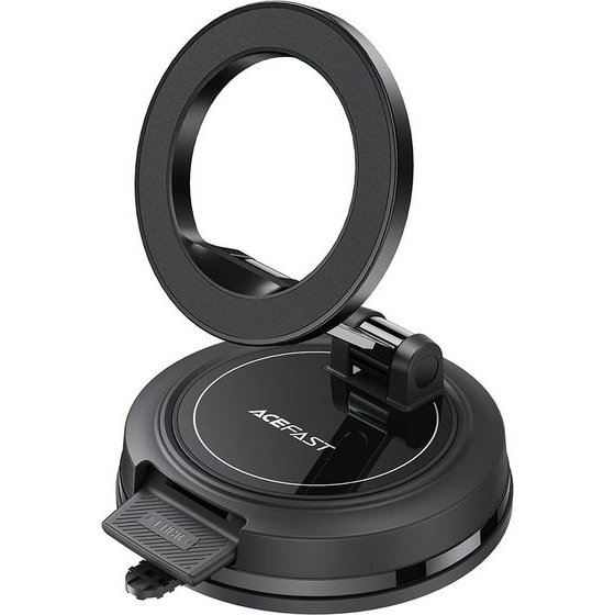 Acefast - Car Holder (D70) - Magnetic, For Dashboard, Suction Cup, Secure Lock, Universal - Black