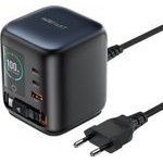 Acefast - Desktop Power Station - 3x Type-C, USB, Gan PD100W, Retractable USB-C Cable, Smart Tft Color Display - Black - (Z10)