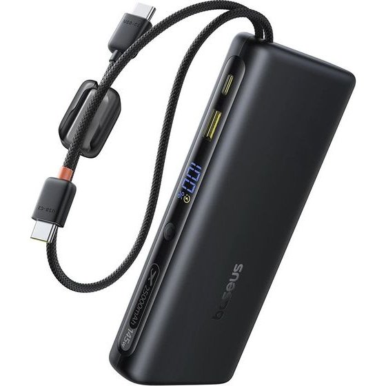 Baseus - Power Bank Enerfill FC41 - Fast Charging, Digital Display, 145W, 25000mAh - Cosmic Black - (E0028H03)