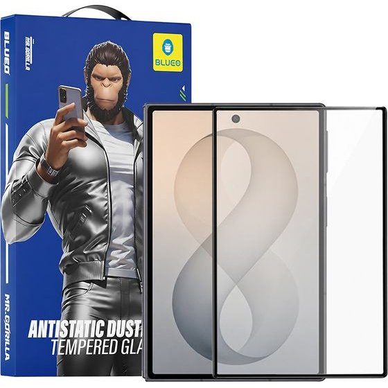 BLUEO - 2.5D Silk Full Cover Hd Glass - Samsung Galaxy Z Fold8 - Black