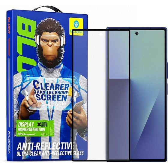 BLUEO - Anti-Reflective Hd Glass - Samsung Galaxy Z Fold7 / Z Fold8 Ultra - Black