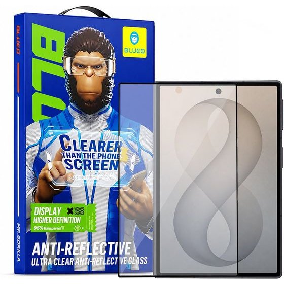 BLUEO - Anti-Reflective Hd Glass - Samsung Galaxy Z Fold8 - Black