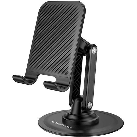 Borofone - Desk Holder Admirado (BH128) - For Phone, Dual-Axis Rotation, Foldable Design, 4.5 - 7'' Phones - Black