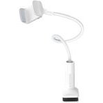 Borofone - Desk Holder Bright Shell - For Phone, Flexible Arm, 360� Rotation Adjustment, 4.5 - 6.5'' Phones - White - (BH23)