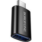 Borofone - Otg Adapter (BV26C) - Type-C (M) To Usb 3.0 (M), Charging & Data Transfer Functions, 5Gbps, 2A - Black