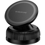 Borofone - Phone Holder Rider - Universal, Magnetic, Vacuum Suction Cup, 360� Rotation, 4.5 - 7'' Phones - Black - (BH139)