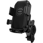 Borofone - Riding Phone Holder Camino - For Bicycles / Motorcycles / Baby Strollers, 360� Rotation, 6 - 7'' Phones - Black - (BH141)