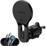 Lisen - Car Holder With Wireless Charger W704 Pro - For Air Vent, With Charger, Type-C Cable, 25W, Qi2.2 - Black - (YL0225090003)