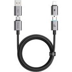 Mcdodo - 4in1 Data Cable Extreme Energy Series (CA-6560) - With Magnetic Ends, USB-C/USB-A To USB-C/Lightning, 60W, 1.2m - Black