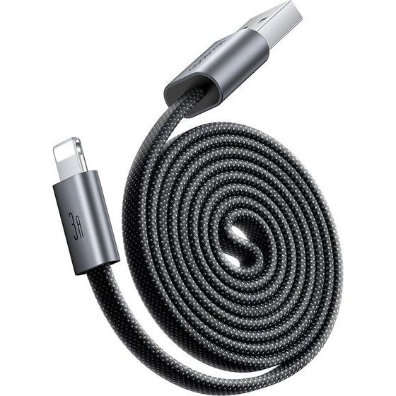 Mcdodo - Data Cable Self-Winding Series - USB-A To Lightning, 3A, 1m - Black - (CA-1160)
