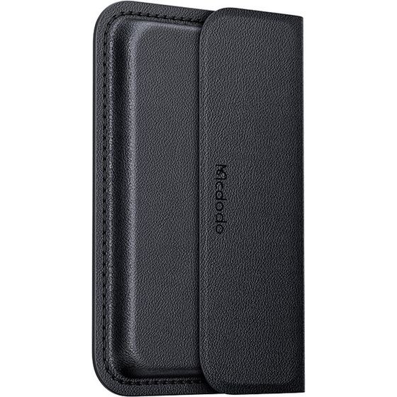 Mcdodo - Magnetic Pocket Card Holder - Leather Texture, Ultra-slim, Holds Up To 5 Cards - Black - (WH-3530)
