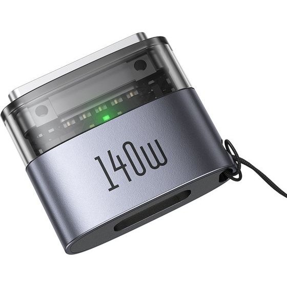 Mcdodo - Otg Adapter (OT-8850) - Type-C To Magsafe 3, 140W, Aluminum Alloy, Led Indicator, For Macbook Air/Pro - Black