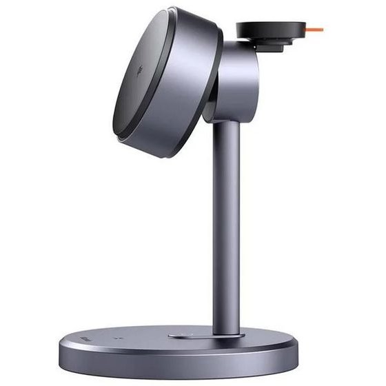 Mcdodo - Wireless Charging Station Black Swan Series (CH-2460) - Magnetic, For iPhone/iWatch/Earbuds, 22.5W, Qi2 - Grey