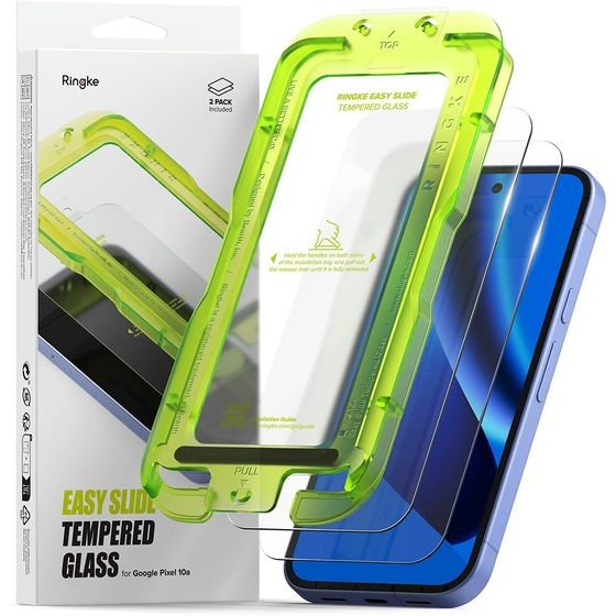Ringke - Easy Slide Tempered Glass (2 pack) - Google Pixel 10a - Clear