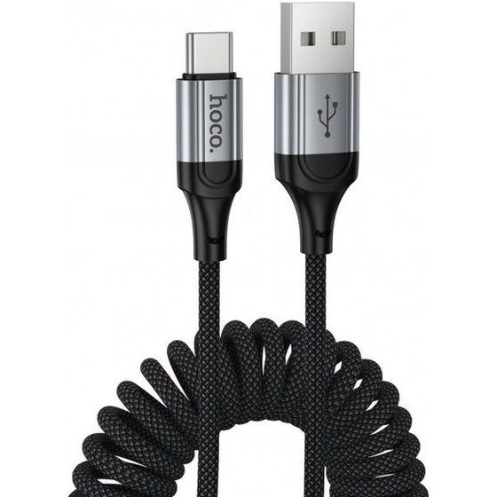 Hoco USB-A To USB-C Cable X121, 18W, 3A, 1.5m, Black