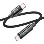 Hoco ������� �������� USB-C �� USB-C PD100W 3A ��� ������� ������� �� ������� �������� Braided �����1.2m - (U125 Benefit)