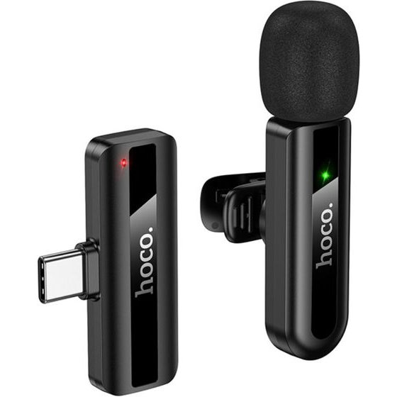 Hoco ��������� ����� �������� Lavalier USB-C Hd ������ ������������ ��������� 2.4GHz 60mAh 4h ����������� 15m ������ ������ ����� - (L20 Fair)
