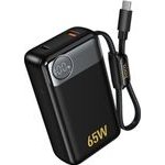 Hoco Power Bank 12000mAh PD65W QC3.0 1xUSB-C 1xUSB-A �� ������������ ������� USB-C ��� Led ������� ����� - (Q53 Skillful)