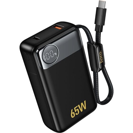 Hoco Power Bank 12000mAh PD65W QC3.0 1xUSB-C 1xUSB-A �� ������������ ������� USB-C ��� Led ������� ����� - (Q53 Skillful)