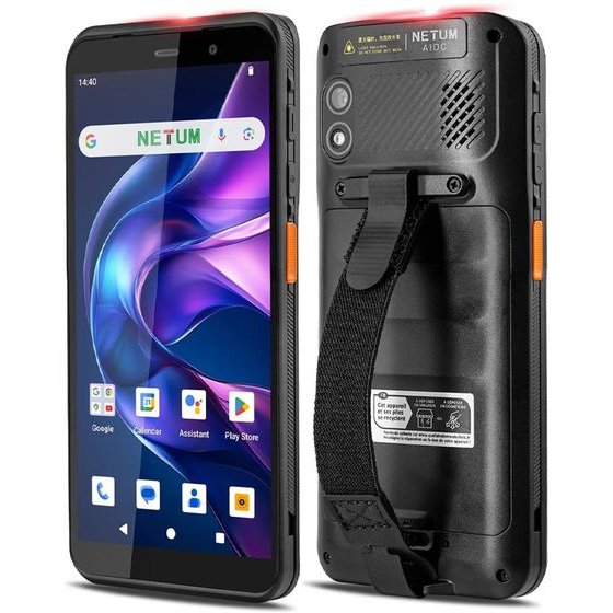 Netum Pda Android Handheld Barcode Scanner Black - (NT-Q900)