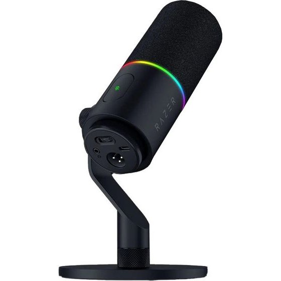 Razer Seiren V3 Pro Black - 32BIt USB/Xlr Rgb Dynamic Microphone - Pop Filter - Shock Absorber - (RZ19-05500100-R3M1)