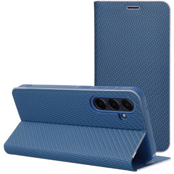 Flip Case For Samsung S26 Fe Luna Book Carbon blue