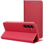 Flip Case For Samsung S26 Fe Luna Book Carbon red