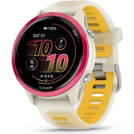 Garmin Forerunner 570 3.05 Cm (1.2'') Amoled 42 Mm Digital 390 x 390 Pixels Touchscreen Pink, White Wi-Fi Gps (satellite) - (010-02970-02)