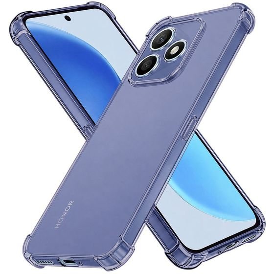 Techsuit - Shockproof Clear Silicone - Honor X8d - Smoke Black