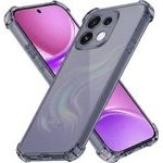 Techsuit - Shockproof Clear Silicone - Oppo Reno16 - Smoke Black