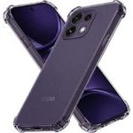 Techsuit - Shockproof Clear Silicone - Oppo Reno16 F / Reno16 Fs - Smoke Black