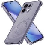 Techsuit - Shockproof Clear Silicone - Oppo Reno16 Pro - Smoke Black