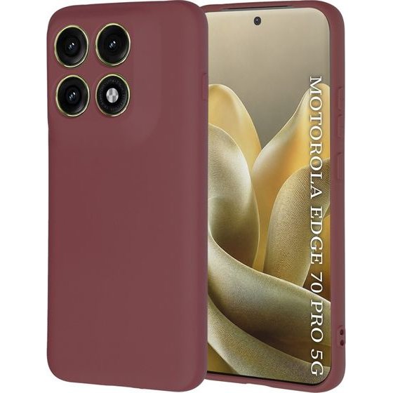 Techsuit - Softflex - Motorola Edge 70 Pro - Plum Red